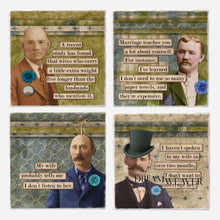 Charger l'image dans la galerie, Happy Husbands | learned | Ceramic Coasters Tableware