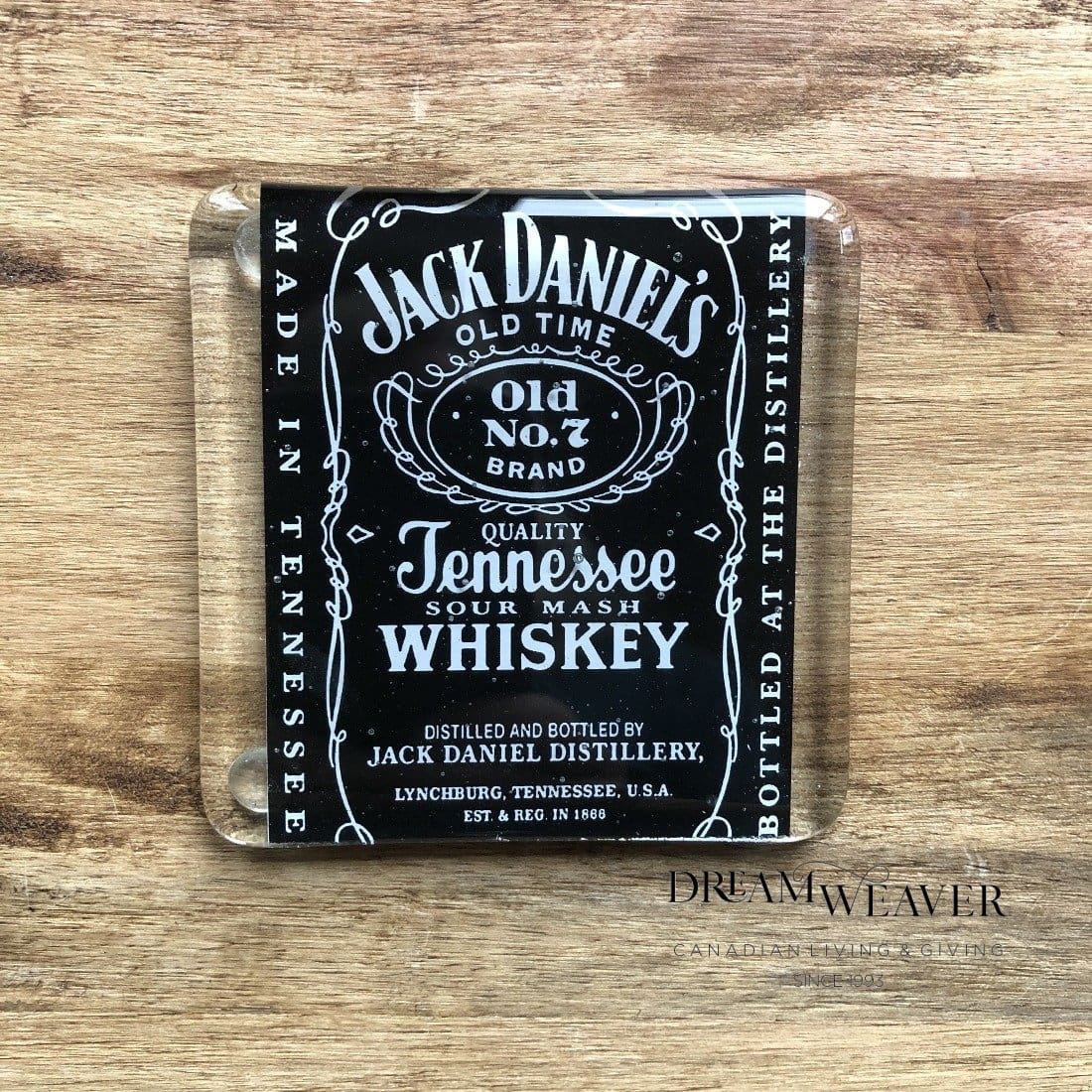 Jack Daniel s Upcycled Glass Bottle Coaster