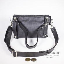 Charger l'image dans la galerie, Leather Chameleon Handbag - Black | Hides in Hand Accessories