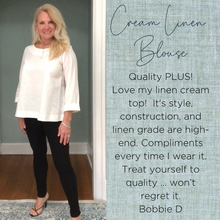 Load image into Gallery viewer, Linen Blouse | Cream