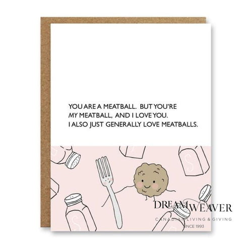 Meatball Greeting Card | Boo To You Stationary