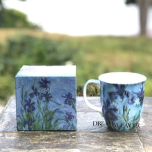 Load image into Gallery viewer, Monet Lilac Irises Java Mug
