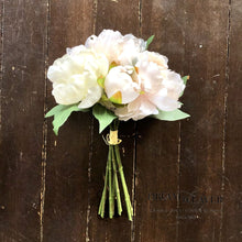 Load image into Gallery viewer, Peony Bouquet | White and Cream Home Decor