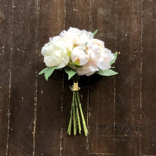 Load image into Gallery viewer, Peony Bouquet | White and Cream Home Decor