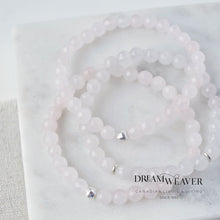 Load image into Gallery viewer, Rose Quartz Gemstone and Sterling Silver Bracelet Accessories