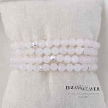 Load image into Gallery viewer, Rose Quartz Gemstone and Sterling Silver Bracelet Accessories