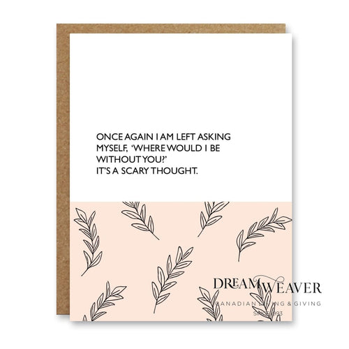 Scary Thought Greeting Card | Boo To You Stationary