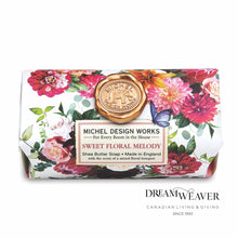 Load image into Gallery viewer, Sweet Floral Melody Large Bath Soap Bar | Michel Design Works
