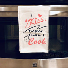 Load image into Gallery viewer, Tea Towel | Kiss Better than I cook Tableware
