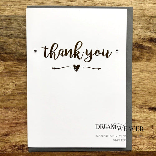 Thank You Card | Gold Heart
