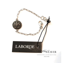 Load image into Gallery viewer, Vintage Canadian Medallion Coin Thin Bracelet - Coat of Arms | Laborde Designs
