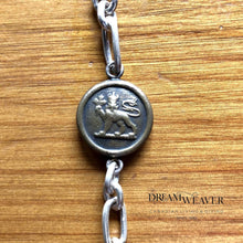Load image into Gallery viewer, Vintage Canadian Lion Button Thin Bracelet Accessories
