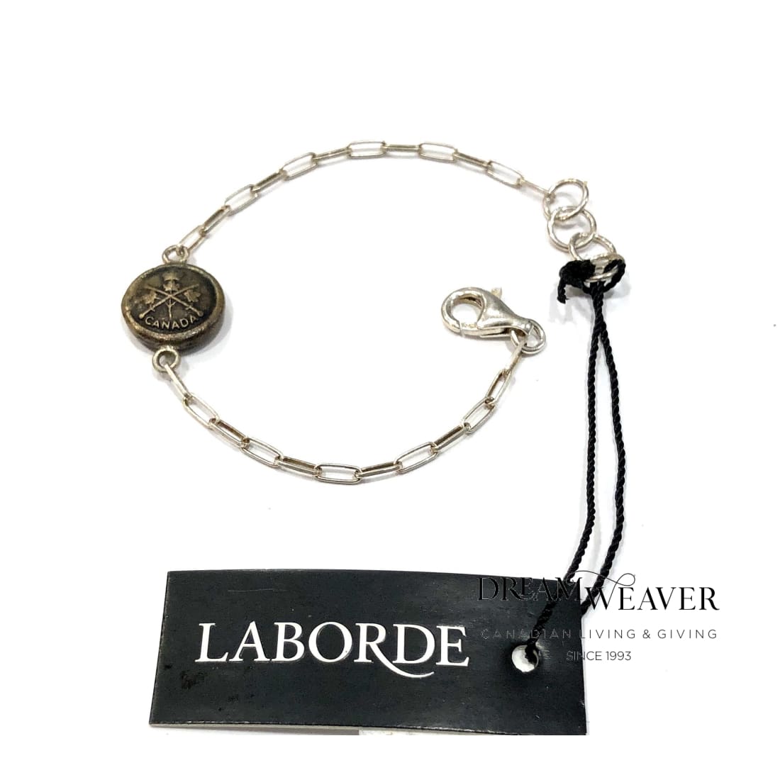 Vintage Canadian Maple Leaf Trio Button Thin Bracelet Dream Weaver Canada