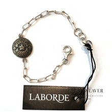 Load image into Gallery viewer, Vintage Canadian Medallion Coin Thin Bracelet - Ornate Crown | Laborde Designs Accessories
