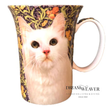 Load image into Gallery viewer, White Cat Crest Mug
