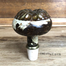 Load image into Gallery viewer, Wine Stopper | Antique Door Knob | Brass Floral
