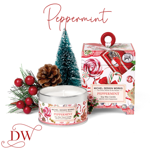 Peppermint Boxed Jar Candle | Michel Design Works