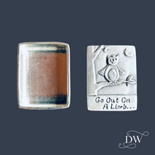 Charger l&#39;image dans la galerie, Pewter Trinket Box | Owl Go out on a limb
