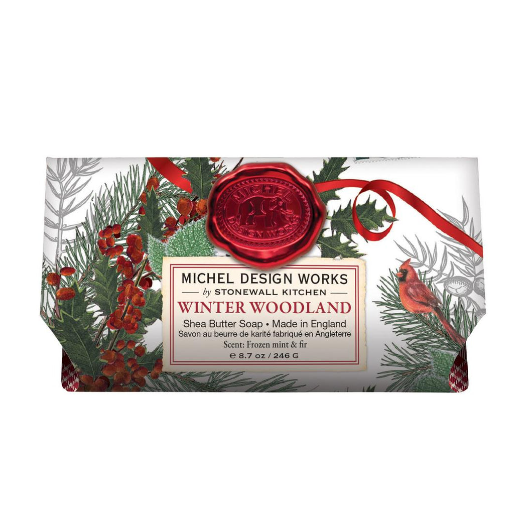 Winter Woodland Large Bath Soap Bar | Michel Design Works