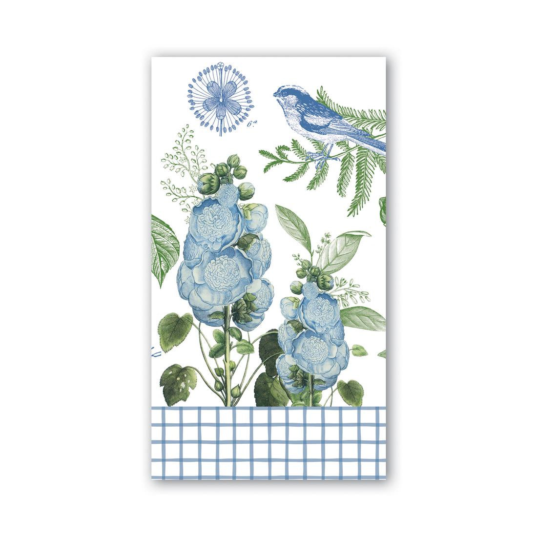 Michel Design Works Hostess Napkins – 15 Triple-Ply Paper – Paisley & Plaid Red Blue Multi-Color – Made In Germany