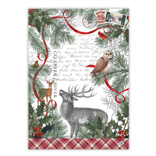 Load image into Gallery viewer, Winter Woodland Kitchen Towel | Michel Design Works
