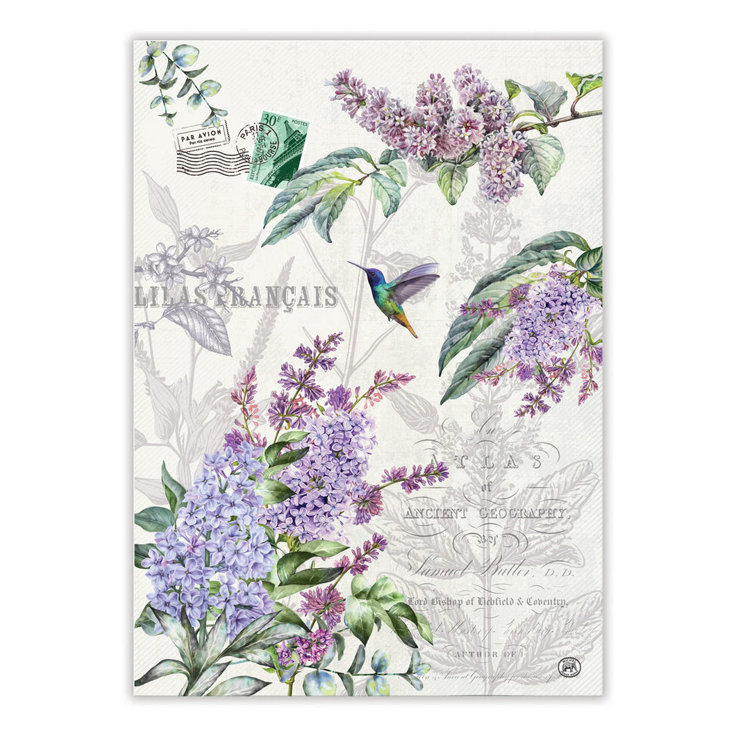 French Lilacs Kitchen Towel | Michel Design Works |Dream Weaver Canada