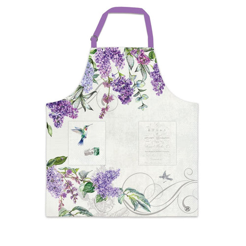 French Lilacs Cotton Apron | Michel Design Works | Dream Weaver Canada