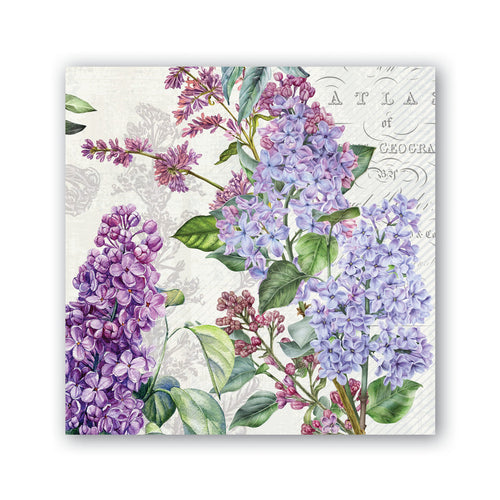 French Lilacs Cocktail Napkins | Michel Design Works | Dream Weaver