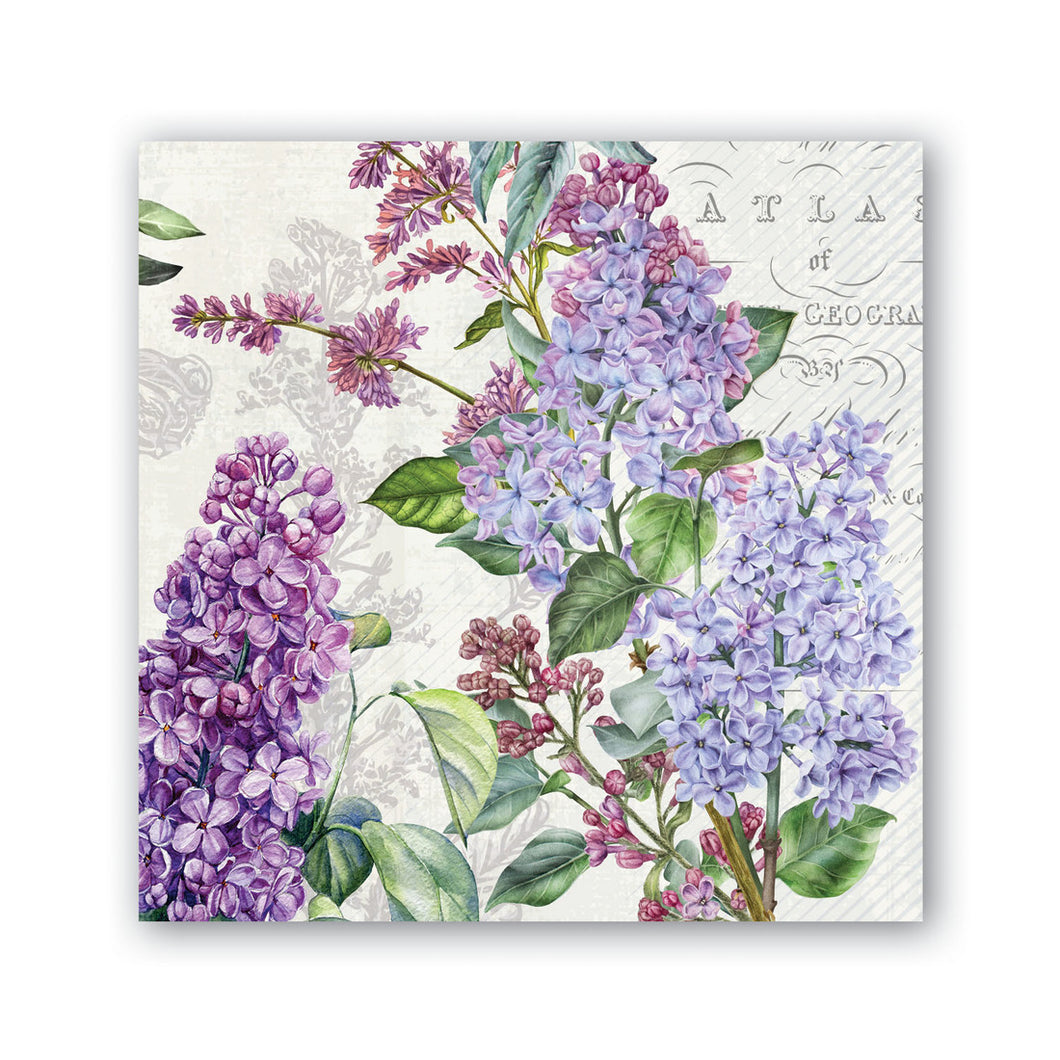 French Lilacs Cocktail Napkins | Michel Design Works | Dream Weaver