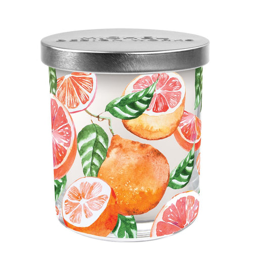 Pink Grapefruit Scented Jar Candle | Michel Design Works