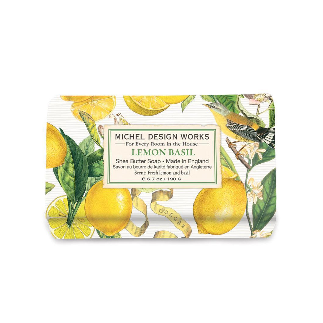 Lemon Basil Medium Bath Soap Bar | Michel Design Works