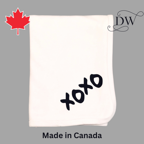 Baby Swaddle Blanket xoxo | Made in Canada