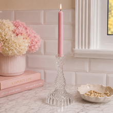 Charger l'image dans la galerie, Bella Glass Taper Candle Holder | Large | Clear DW
