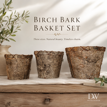 Load image into Gallery viewer, Handcrafted Birch Bark Basket | Medium
