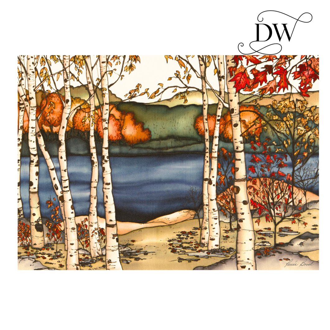 Birches on the Lake | Canvas Print 24x36