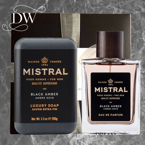 Black Amber Cologne/Soap Gift Set | Mistral | Dream Weaver Canada