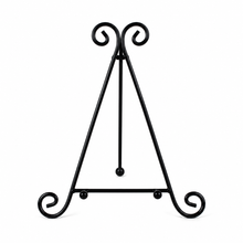 Charger l'image dans la galerie, Black Metal Tabletop Easel &amp; Tablet/Book Stand – 10"
