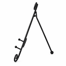 Charger l'image dans la galerie, Black Metal Tabletop Easel &amp; Tablet/Book Stand – 10" side
