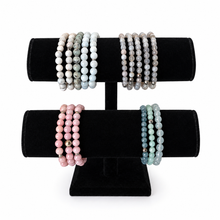 Charger l'image dans la galerie, Black Velvet Double-Tier Bracelet Display Stand – Gently Used 3
