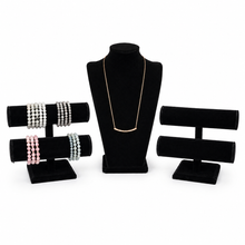 Charger l'image dans la galerie, Black Velvet Necklace Display Bust – 12" – Gently Used
