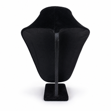 Charger l'image dans la galerie, Black Velvet Necklace Display Bust – 12" – Gently Used back
