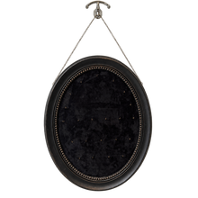 Load image into Gallery viewer, Black Velvet Oval Wall-Mounted Jewelry Display &amp; Organizer
