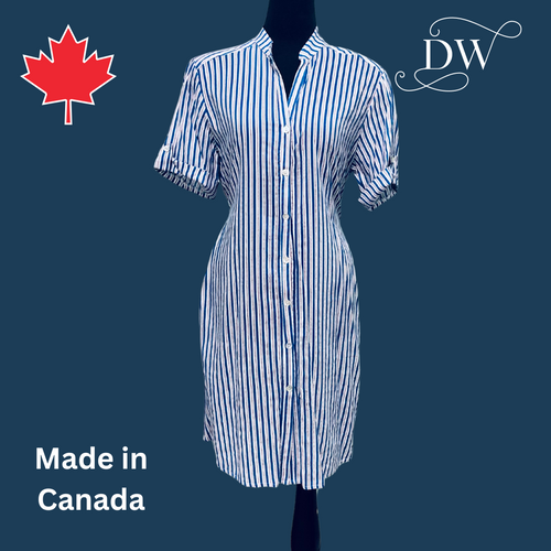 Blue Stripe Shirt Dress | Brenda Beddome