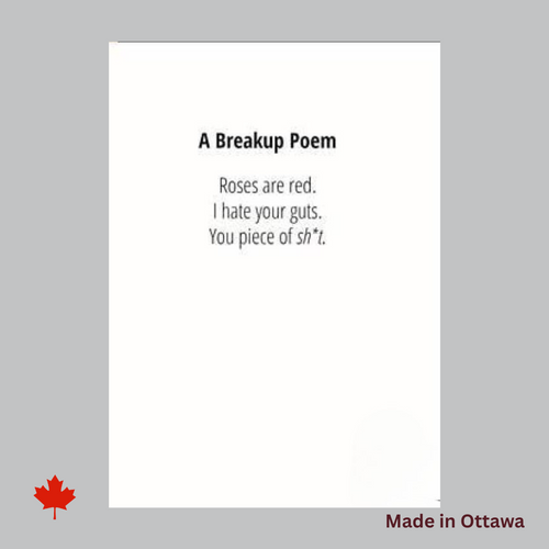 Breakup Poem Card | Buttercup Co.