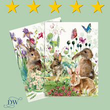 Load image into Gallery viewer, Bunny Meadow Kitchen Towel | Set of 2 | Michel Design Works
