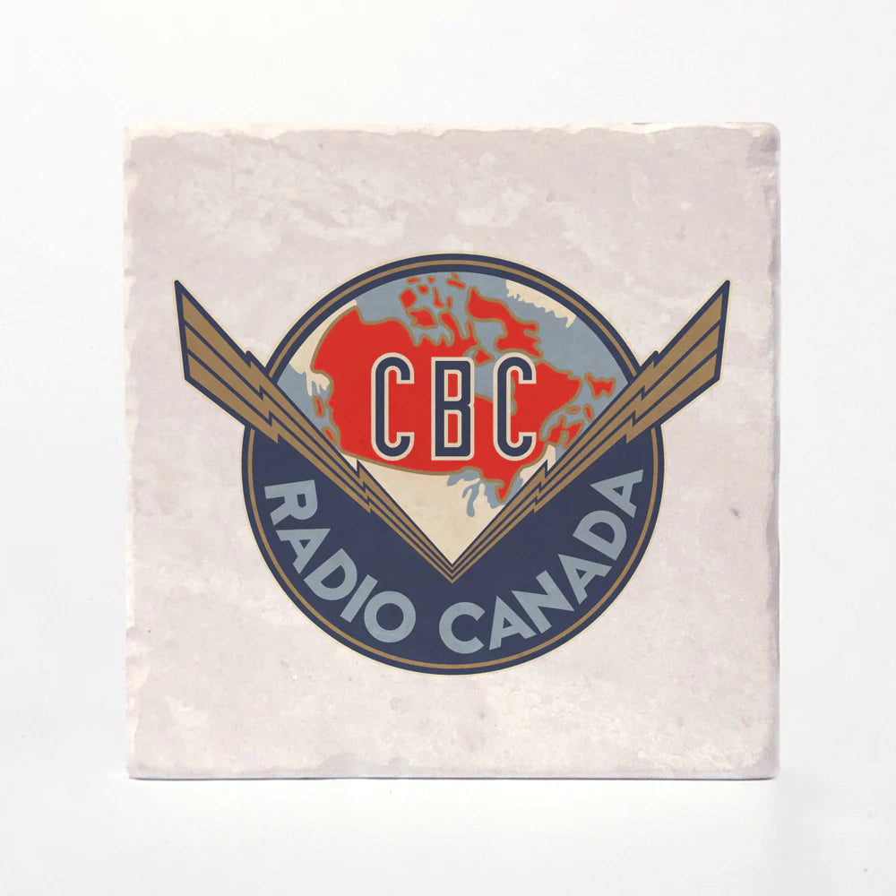 CBC Radio 1940 Retro Marble Coasters