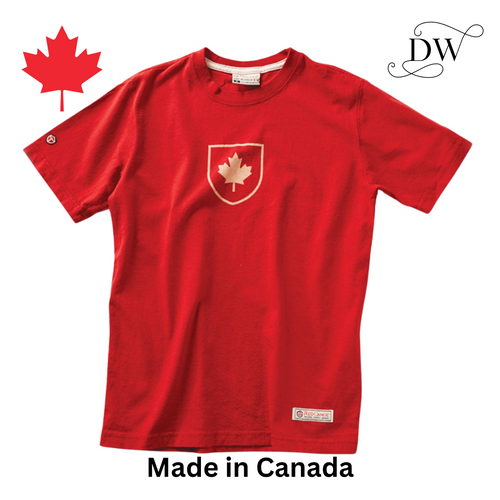 Canada Shield T-Shirt | Unisex | Red | Red Canoe