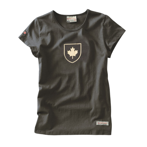 Canada Shield T-Shirt | Women’s | Grey | Red Canoe Dream Weaver Canada