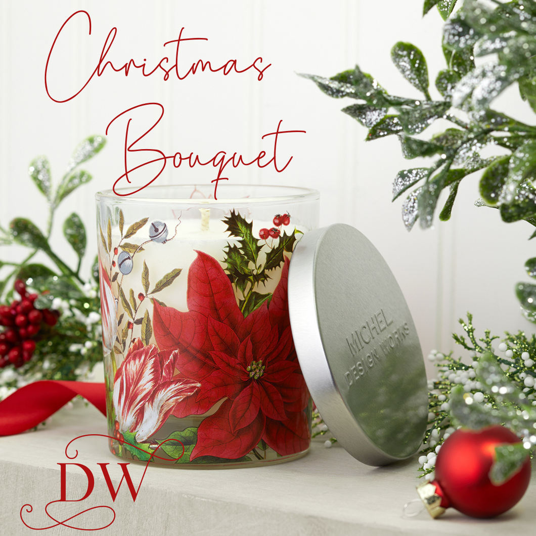 Christmas Bouquet Scented Jar Candle | Michel Design Works