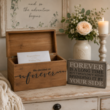 Charger l'image dans la galerie, Forever Is a Long Time Romantic Shadow Box Sign2
